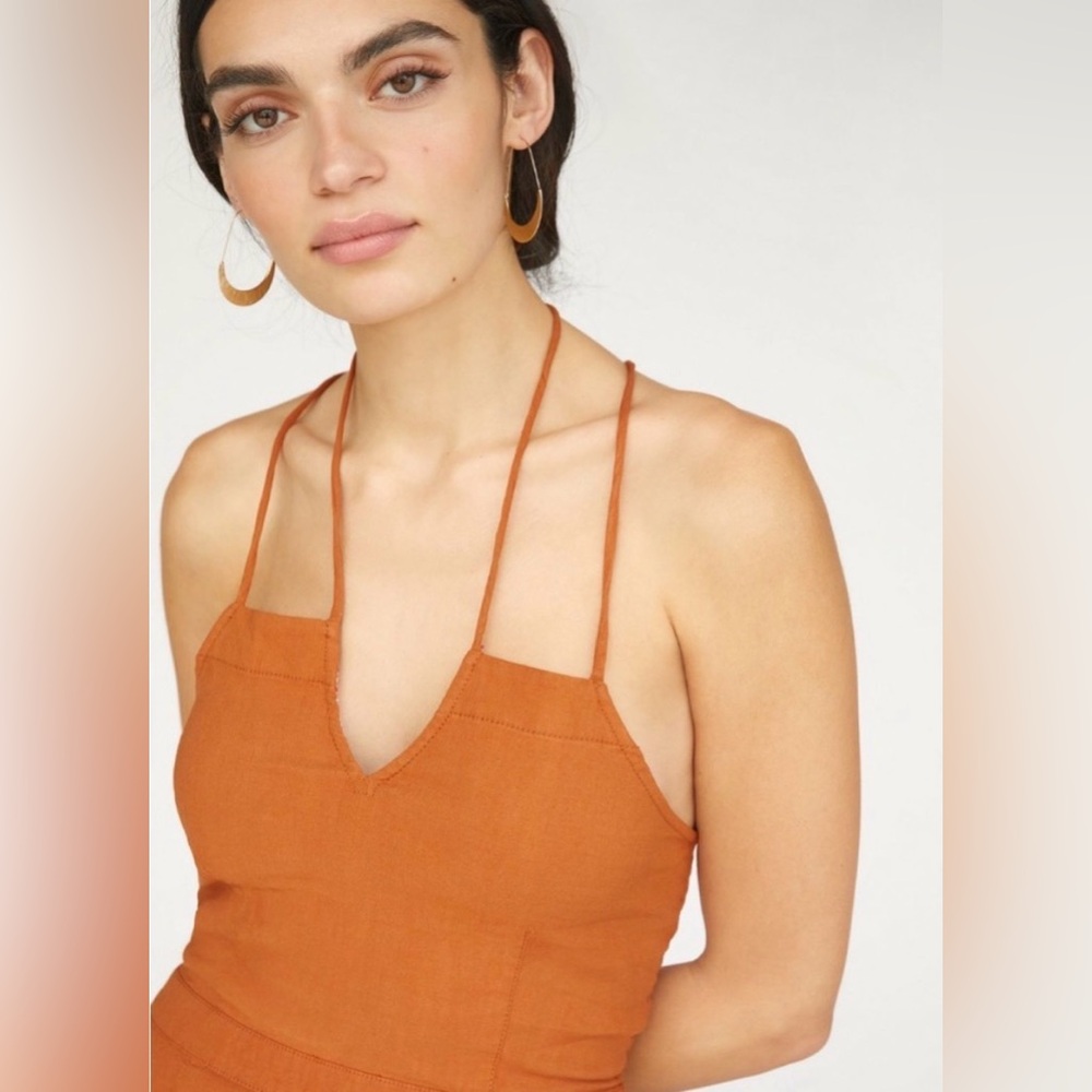 Maeve orange jumpsuit